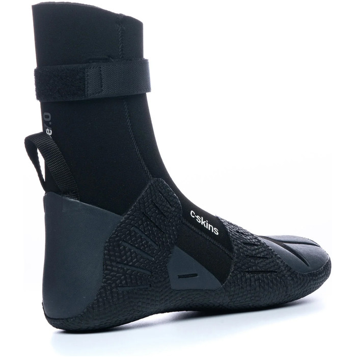 2024 C- Skins Session 7mm Botas De Neopreno Con Puntera Redonda C-BOSE7RT - Black / Charcoal